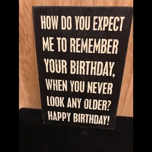 BIRTHDAY Post Card Stationary Motivational Sign - Picture 1 of 5